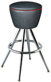 Drum Pyramid Fram Bar Stool>
            Standard Seat Height Is 30".  Special 24" Seat Height Not Available.<br>
  			<a href=