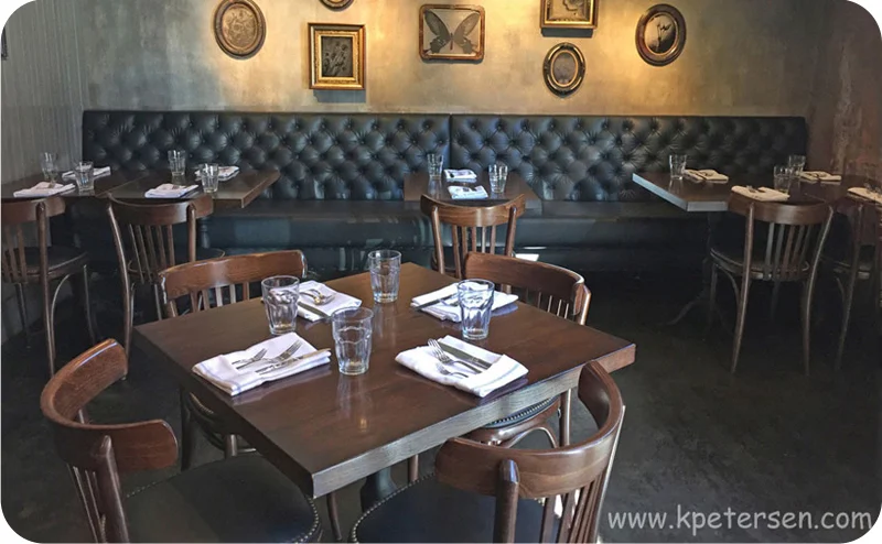 Bistro Chairs With Upholstered Seats Restaurant Installation