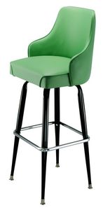 Bucket Seat Bar Stool with Mini Arms