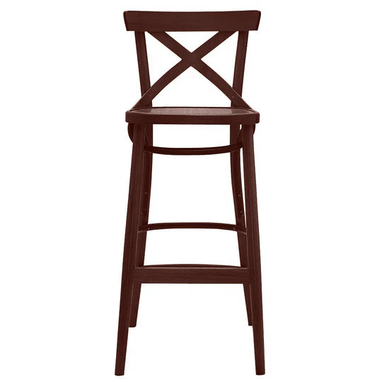 X Back Bentwood Bar Stool