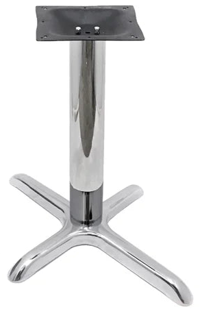 22" x 30" Chrome Plated Stamped Steel Table Base