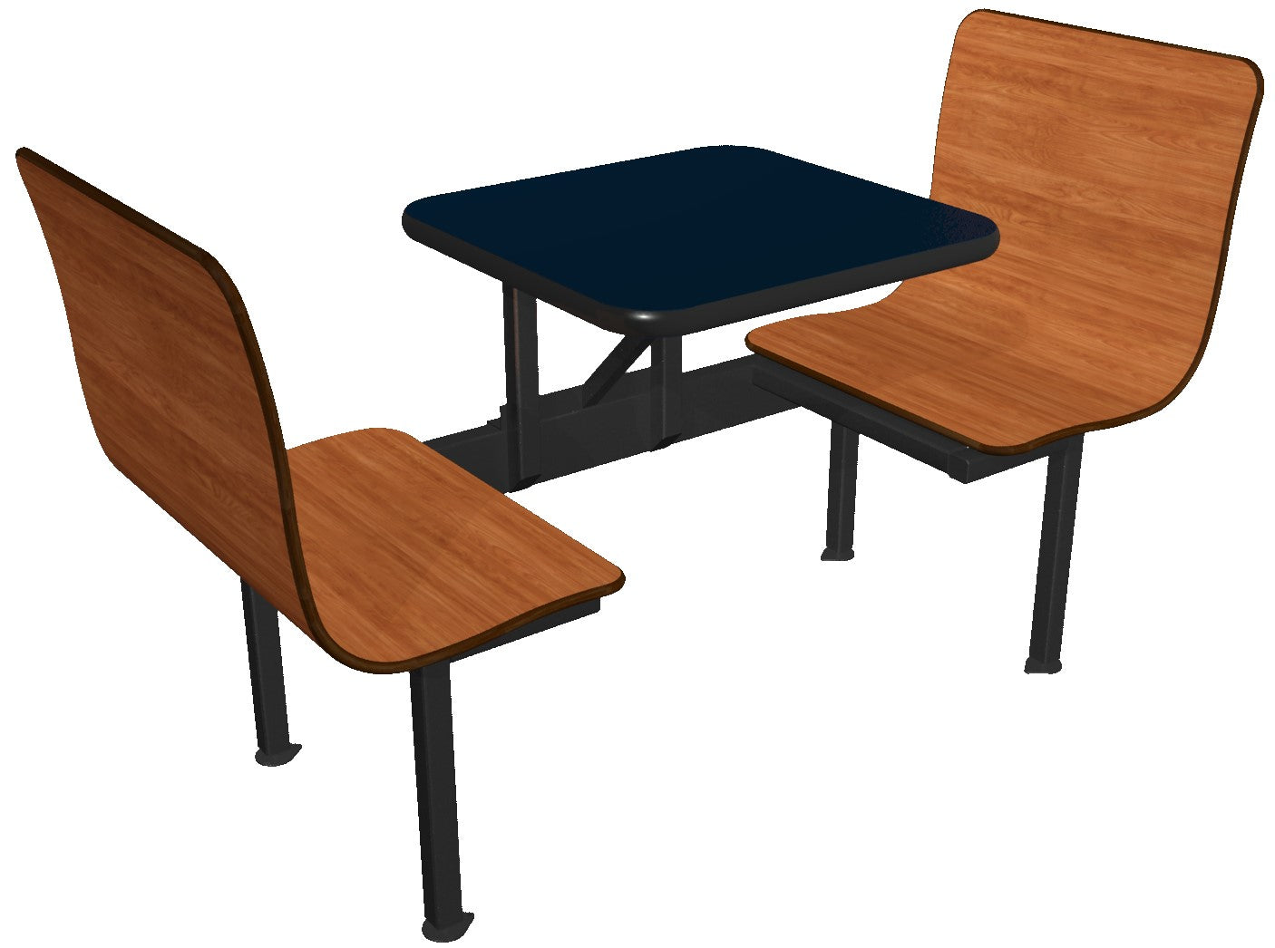 Wall Style Laminated Contoured Booths