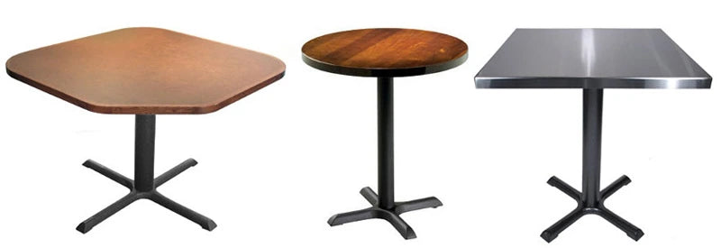 22" x 30" Stamped Steel Crossfoot Table Base