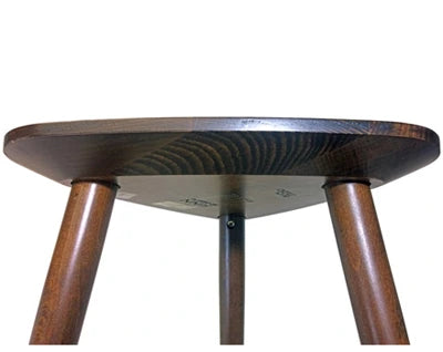 Triangle Seat Wood Bar Stool