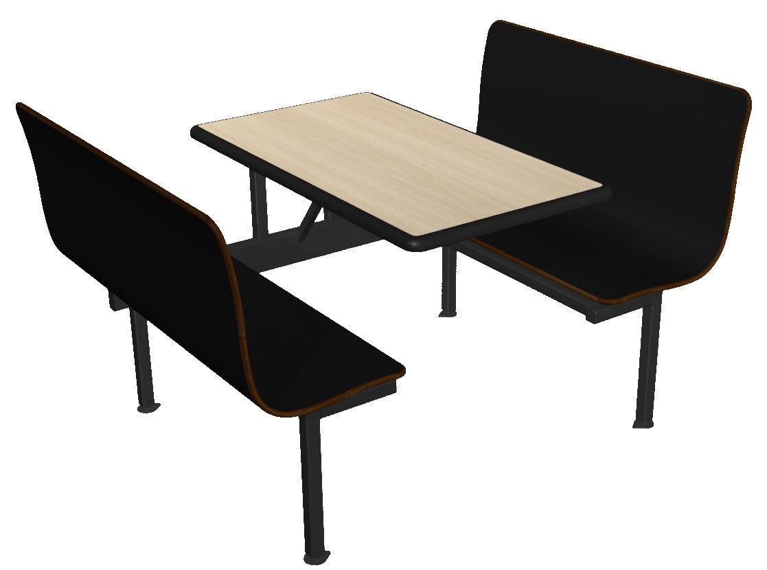 Wall Style Laminated Contoured Booths