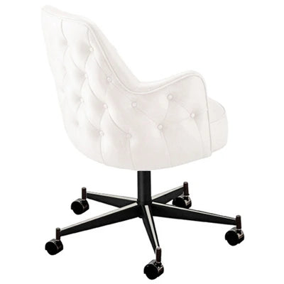 Diamond Tufted Arm Club Chair