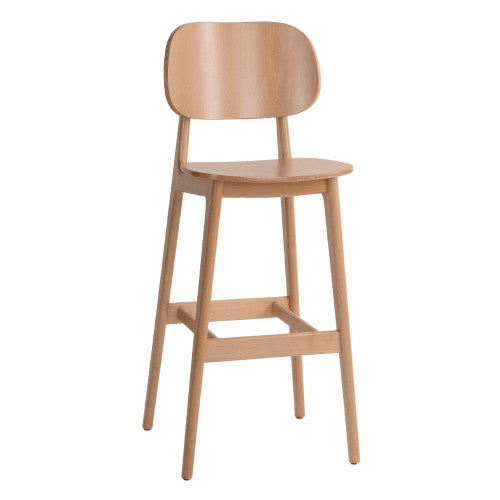 Modern All Wood Bar Stool