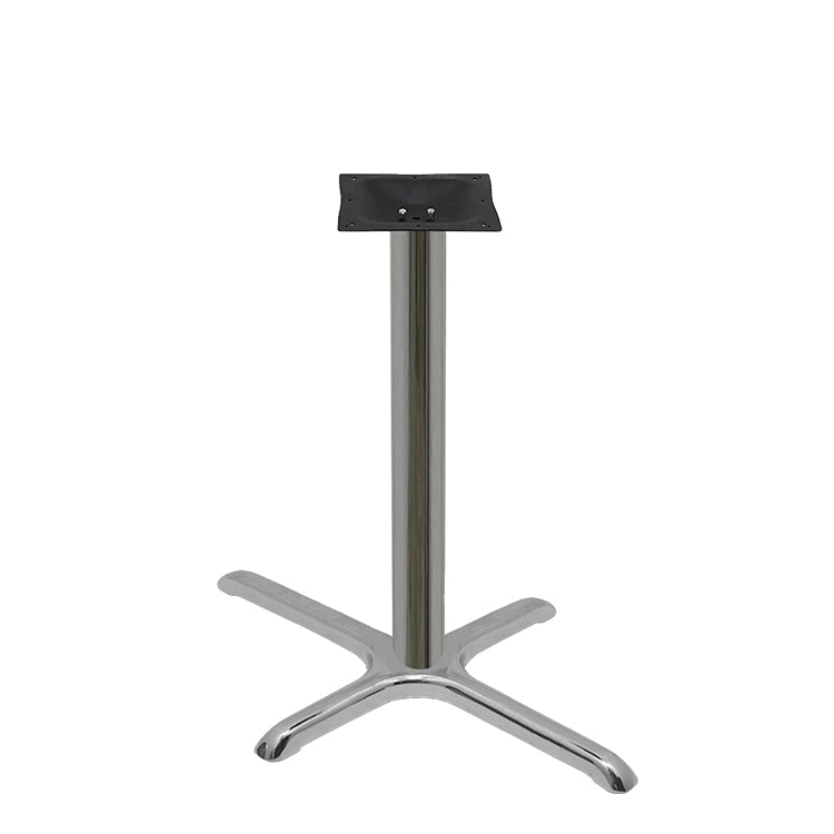 22" x 30" Chrome Plated Stamped Steel Table Base