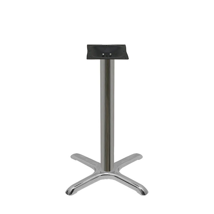 22" x 22" Chrome Plated Stamped Steel Table Base