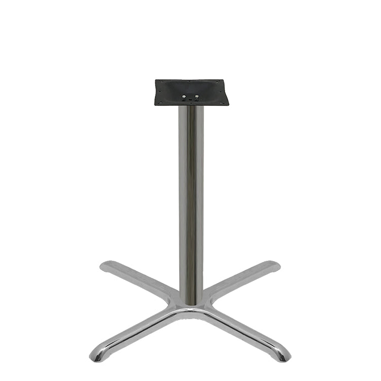 30" x 30" Chrome Plated Stamped Steel Table Base
