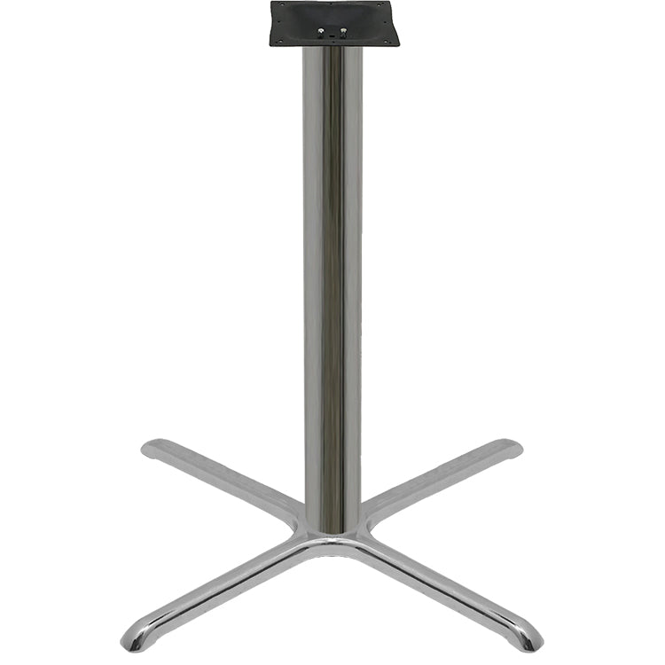 36" x 36" Chrome Plated Stamped Steel Table Base