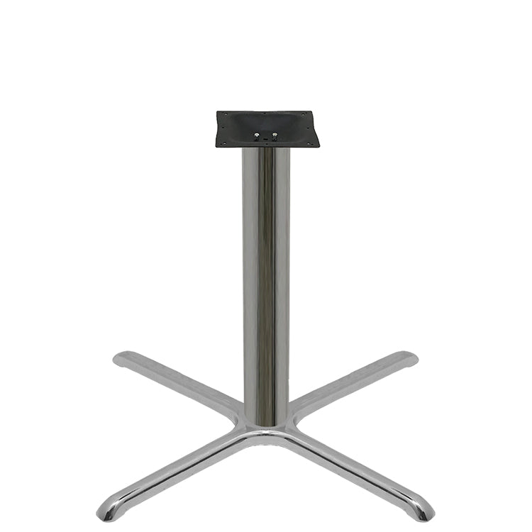 36" x 36" Chrome Plated Stamped Steel Table Base