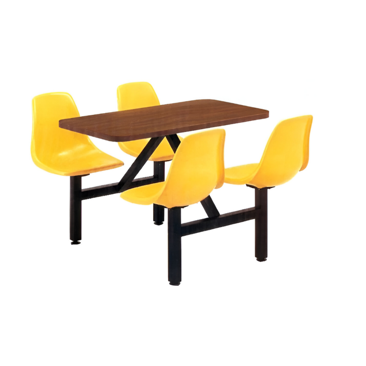 Cafeteria Seating with Fiberglass Shell Seats