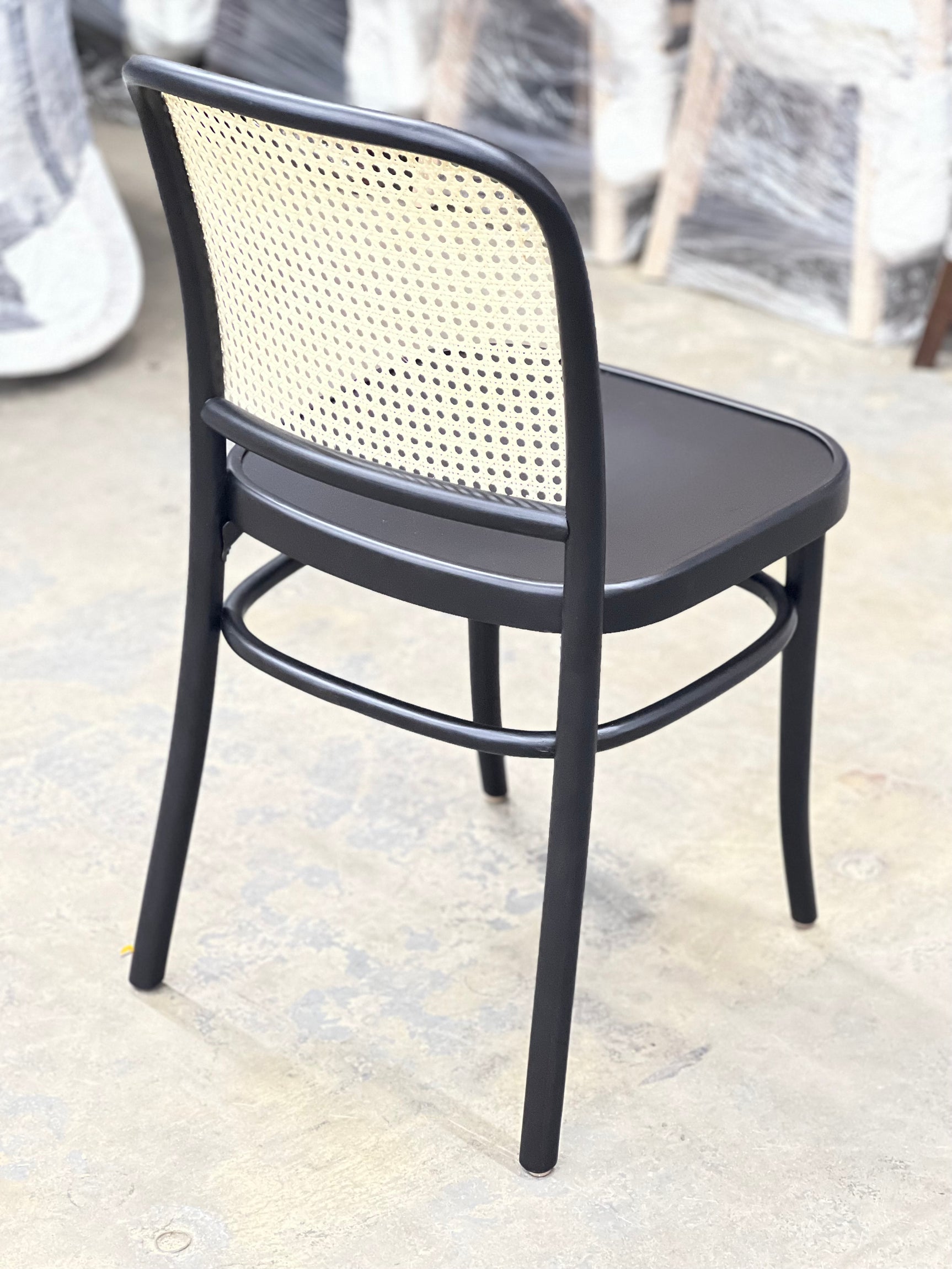 Cane Back Bentwood Chairs With Wood Or Upholstered Seat