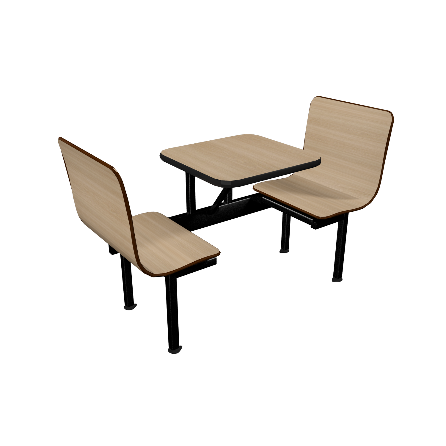 Wall Style Laminated Contoured Booths