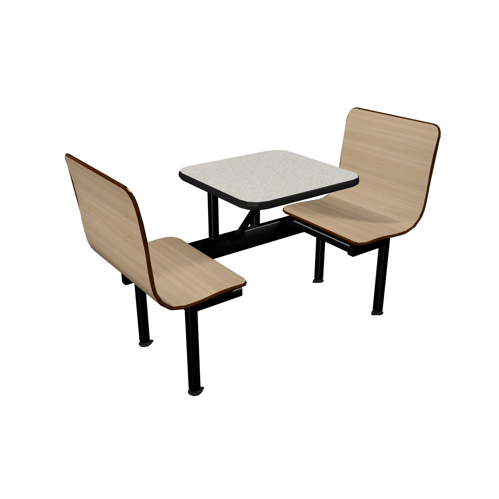 Wall Style Laminated Contoured Booths