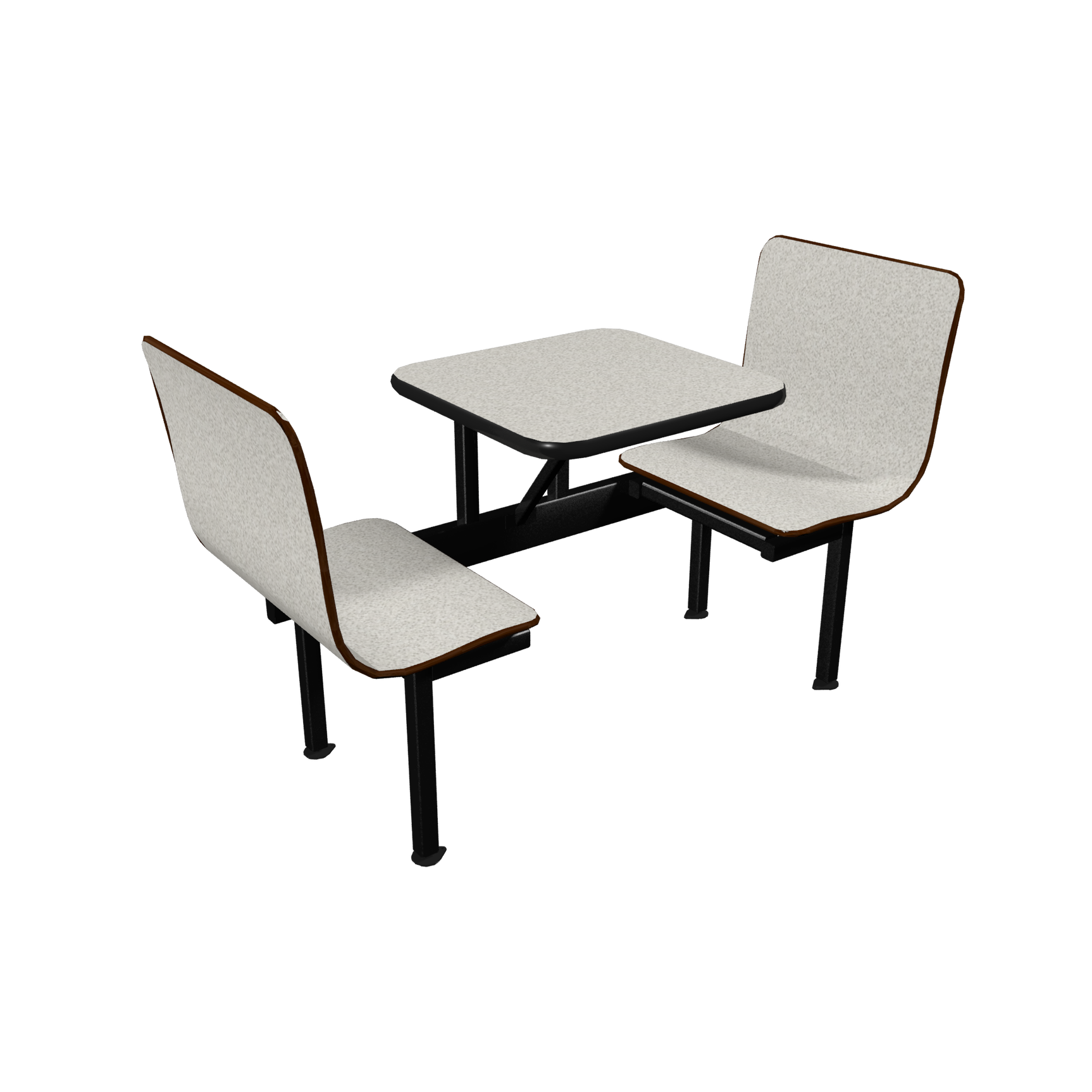 Wall Style Laminated Contoured Booths