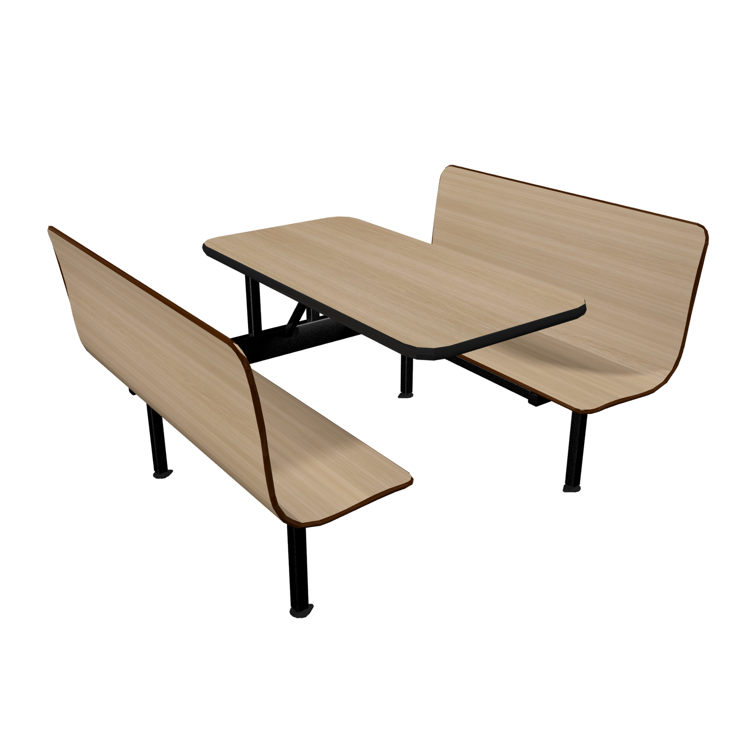 Wall Style Laminated Contoured Booths
