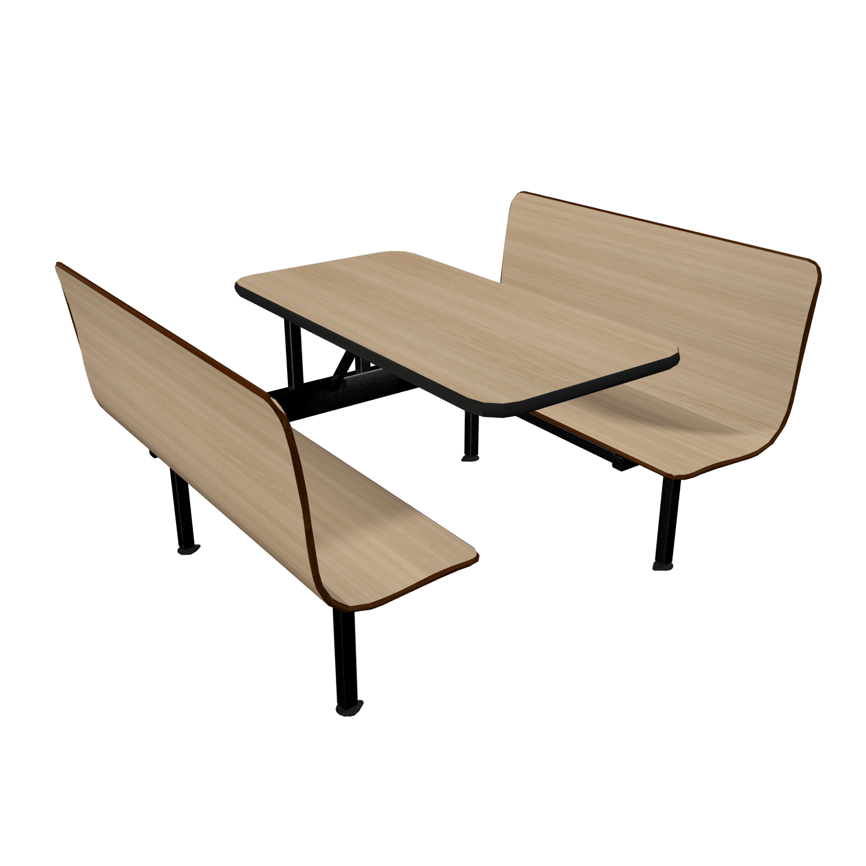 Wall Style Laminated Contoured Booths