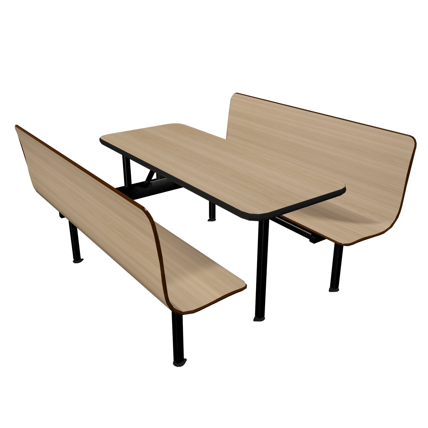 Wall Style Laminated Contoured Booths