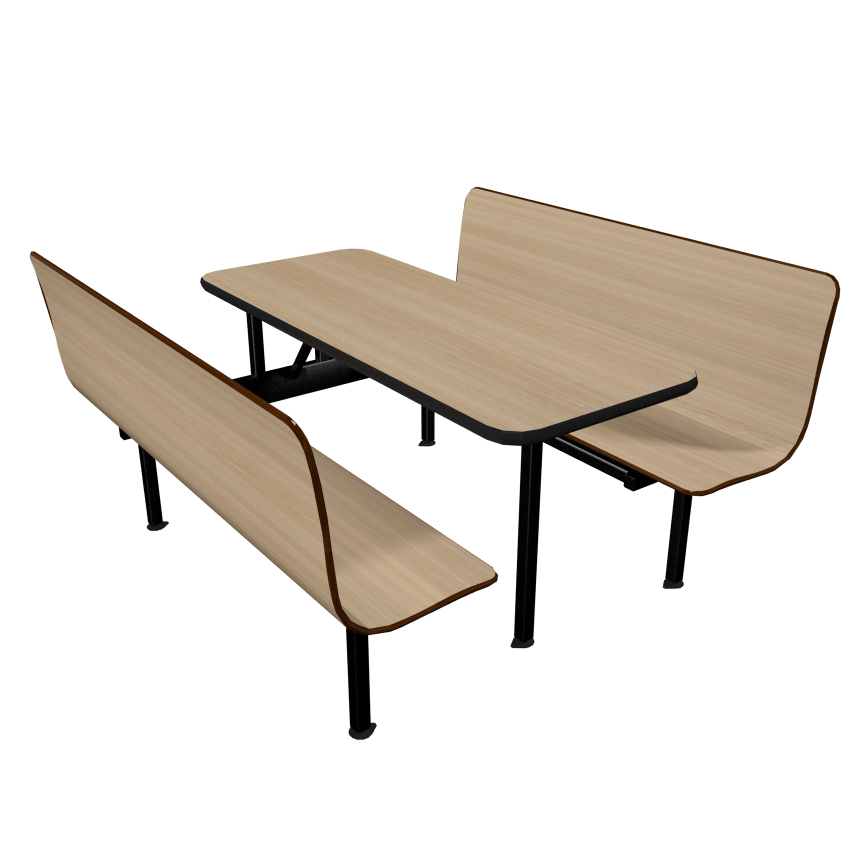 Wall Style Laminated Contoured Booths