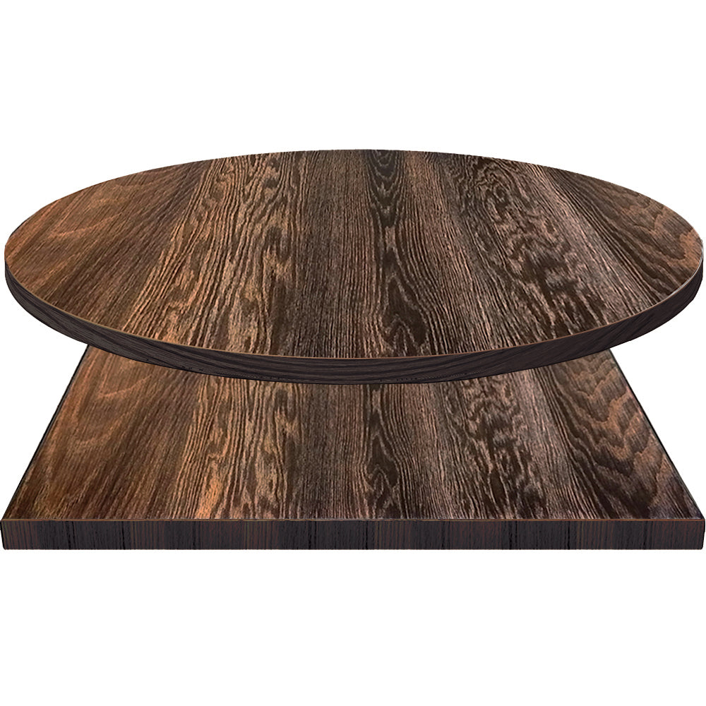 Drop Edge Wood Veneer Table Tops