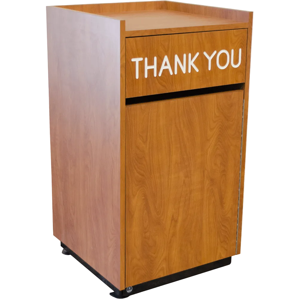 Quick Ship Economy Waste Receptacle with Swing Door