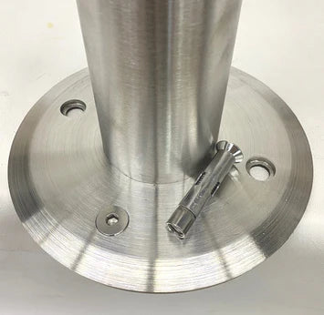 Stainless Steel Bolt Down Table Base