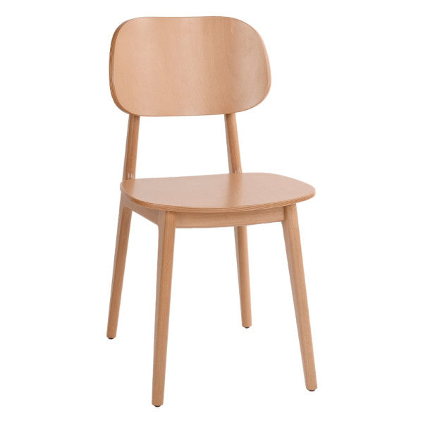 Modern All Wood Restaurant Chair