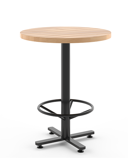 Flat Steel Crossfoot Table Base with Designer Color Options