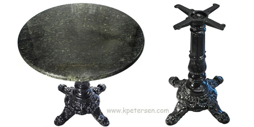 24" X 24" Victorian Crossfoot Ornate Cast Iron Table Base