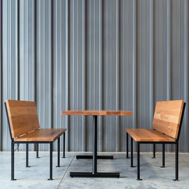 Steel Frame Wood Booth