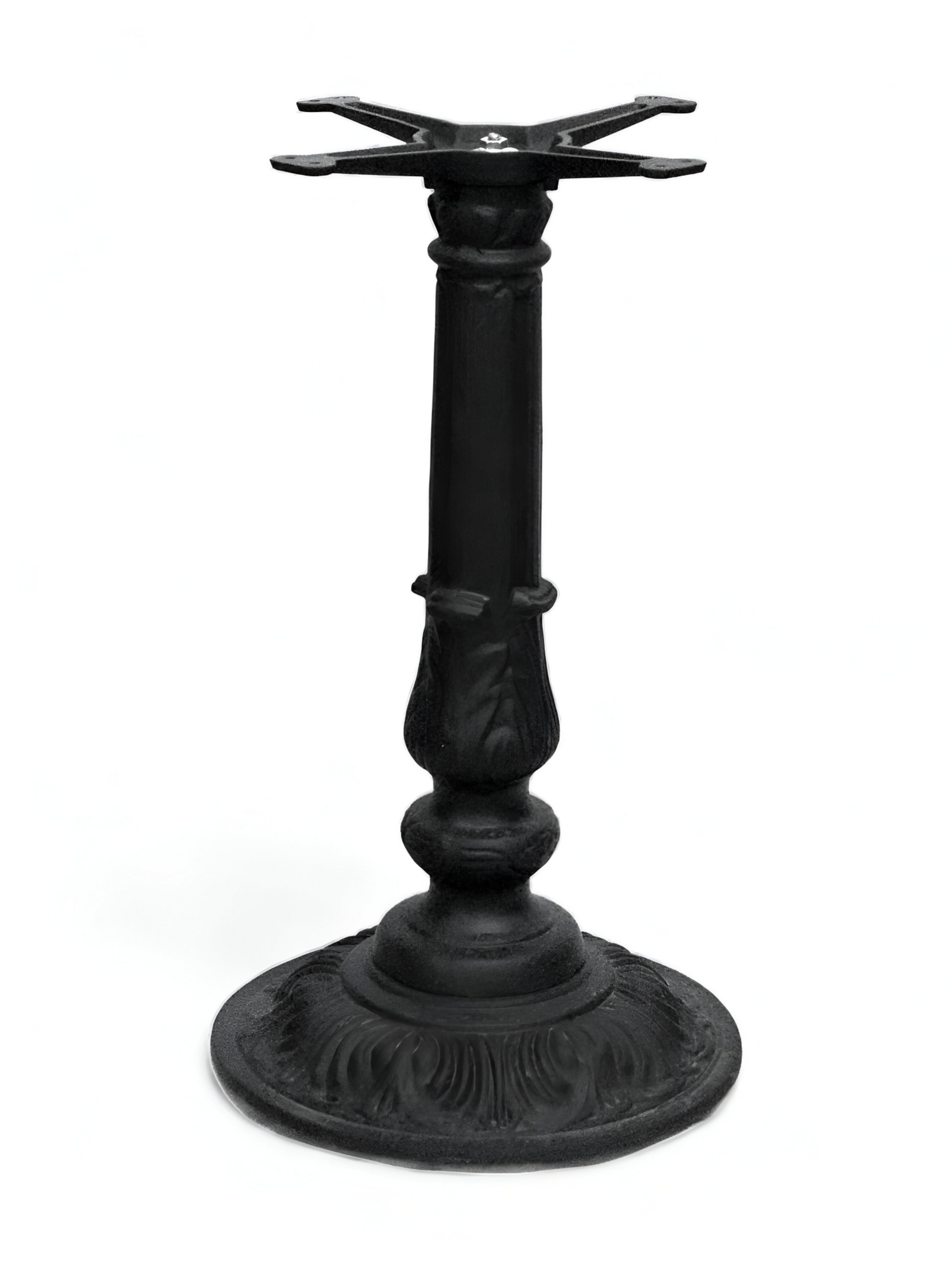 15" Round Victorian Ornate Cast Iron Table Base