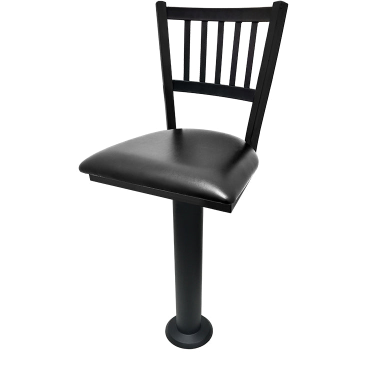 Quick Ship Floor Mounted Stools With Backrests