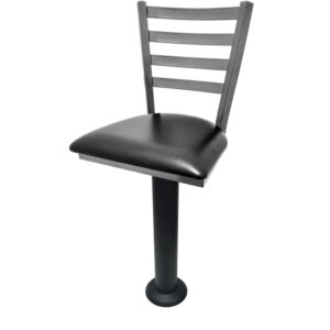 Quick Ship Floor Mounted Stools With Backrests