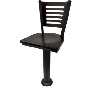 Quick Ship Floor Mounted Stools With Backrests