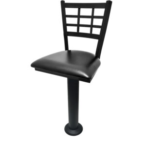 Quick Ship Floor Mounted Stools With Backrests