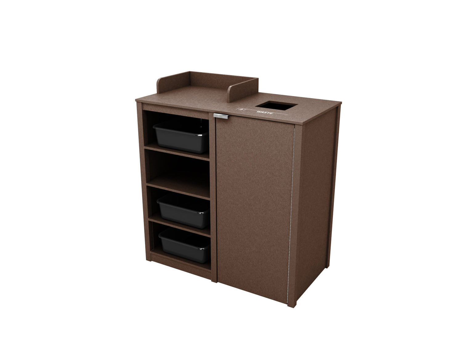 Indoor Outdoor Bussing and Waste Receptacle Combinations