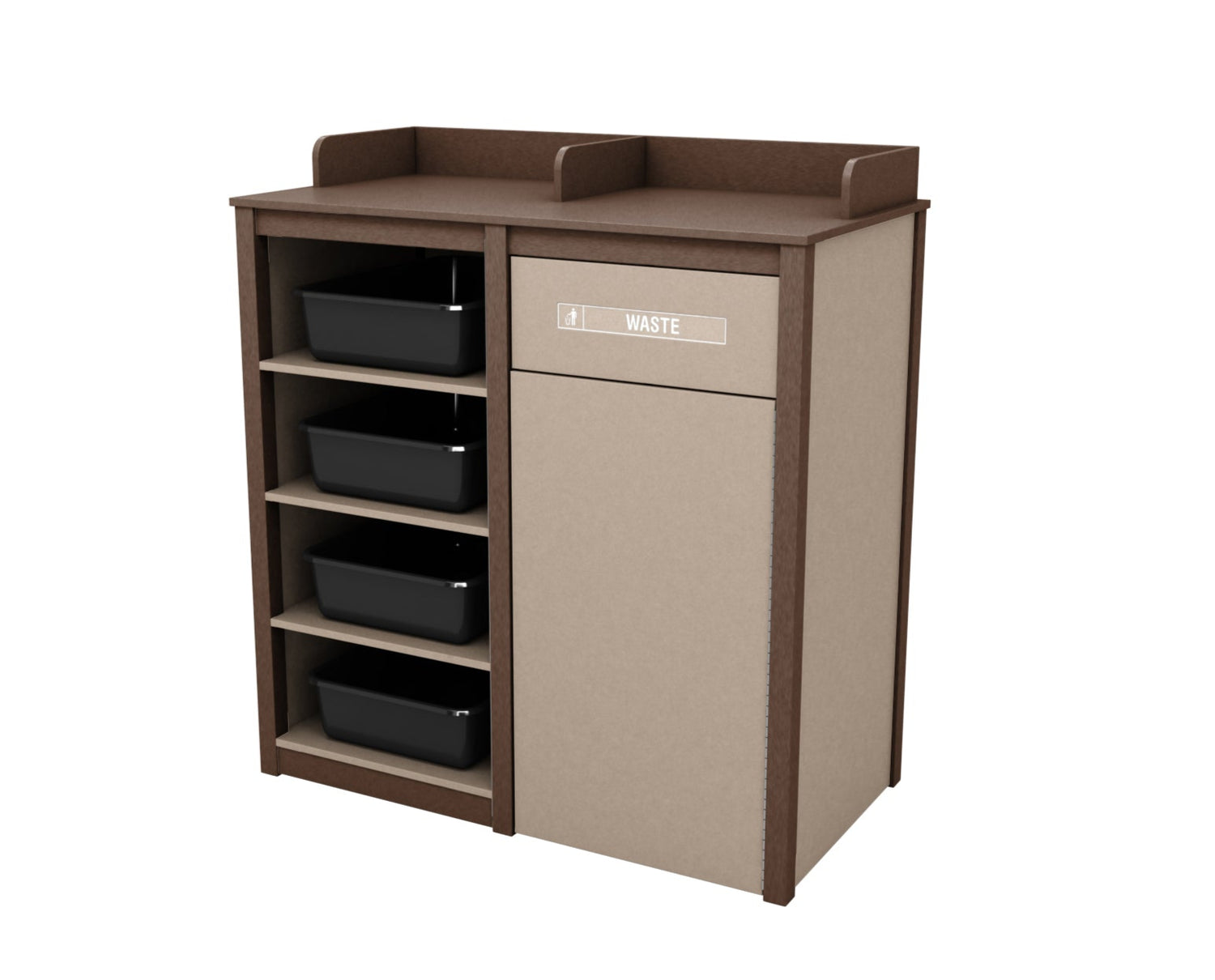 Indoor Outdoor Bussing and Waste Receptacle Combinations