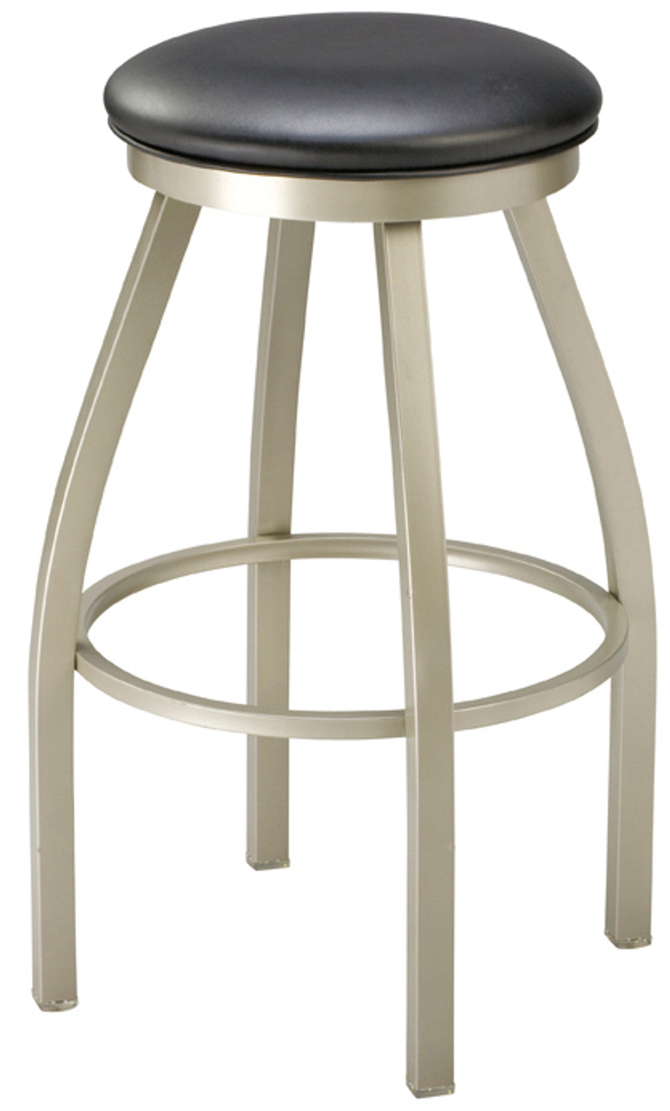 Backless Swivel Seat Steel Bar Stool