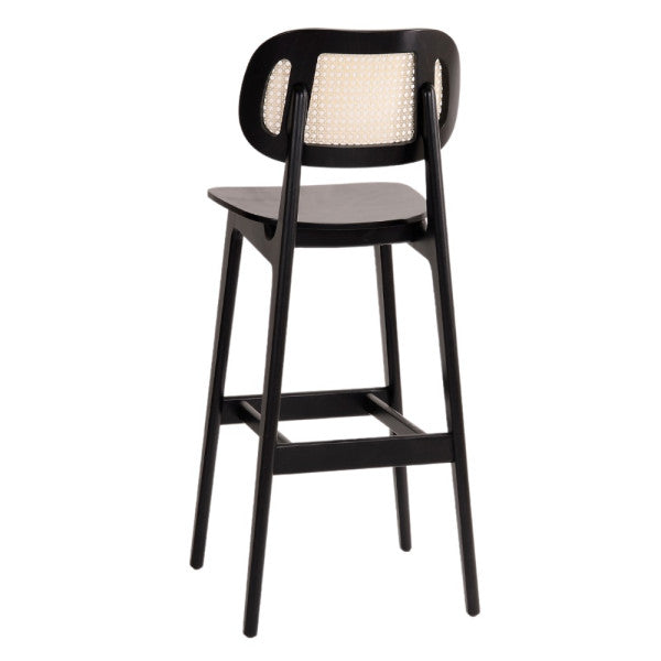 Cane & Wood Bar Stool