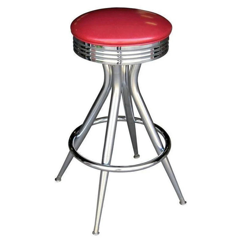 Chrome Sputnik Bar Stool With Chrome Ring Seat