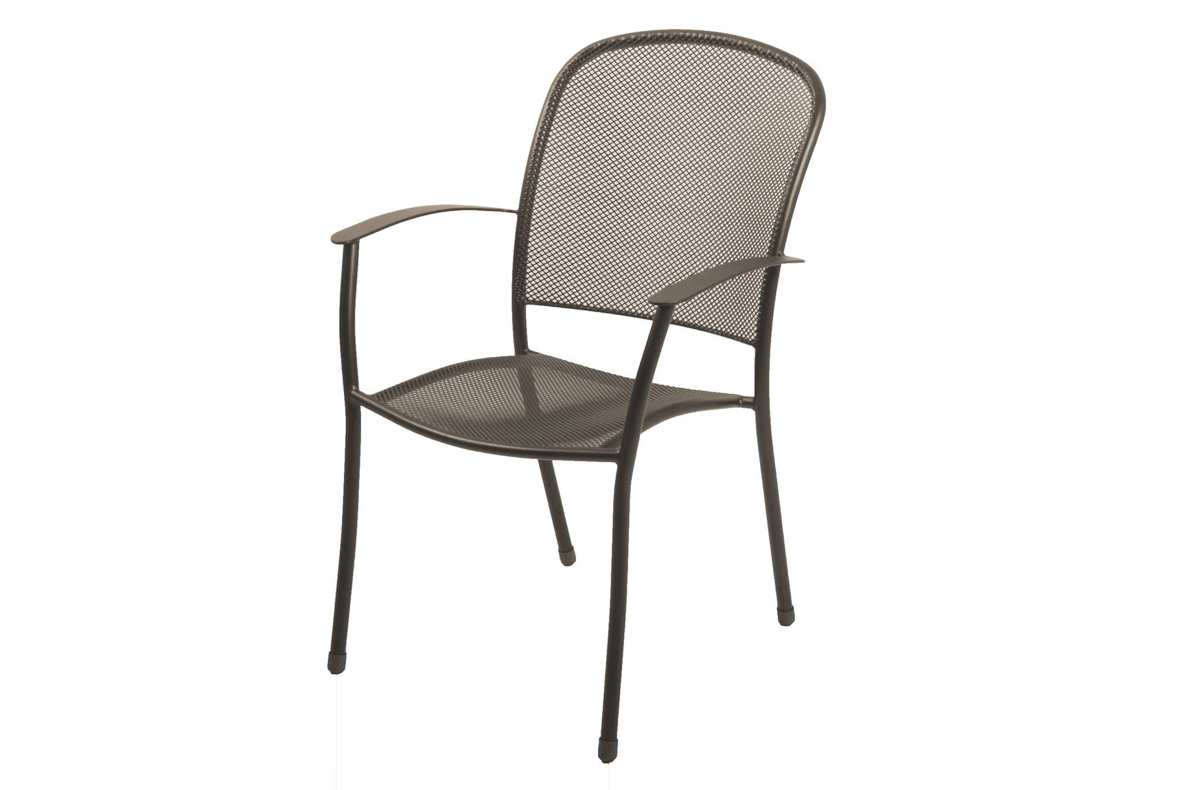 Deluxe Steel Mesh Stacking Arm Chair