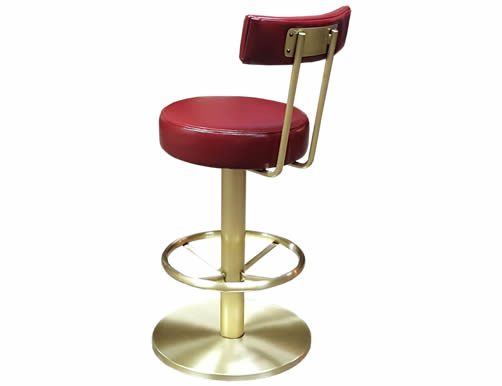 Modern Swivel Commercial Bar Stool – With Back