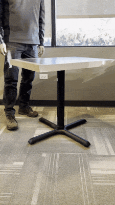 Pneumatic Adjustable Height Table Bases