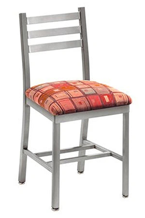 Aluminum Ladderback Chair Upholstered Seat