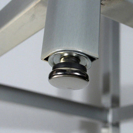 Deco Aluminum Barstool Upholstered Seat
