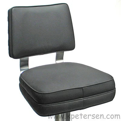 Dual Curved Tempered Aluminum Backrest Support Deluxe Bolt Down Counter Stools
