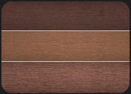 Outdoor Aluminum Picnic Table With Tricolor Faux Wood Slats