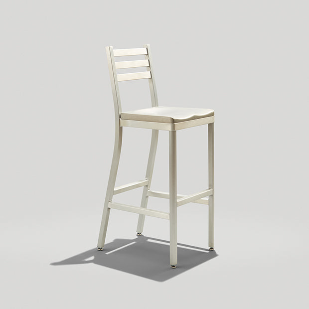 Aluminum Ladderback Barstool Aluminum Seat